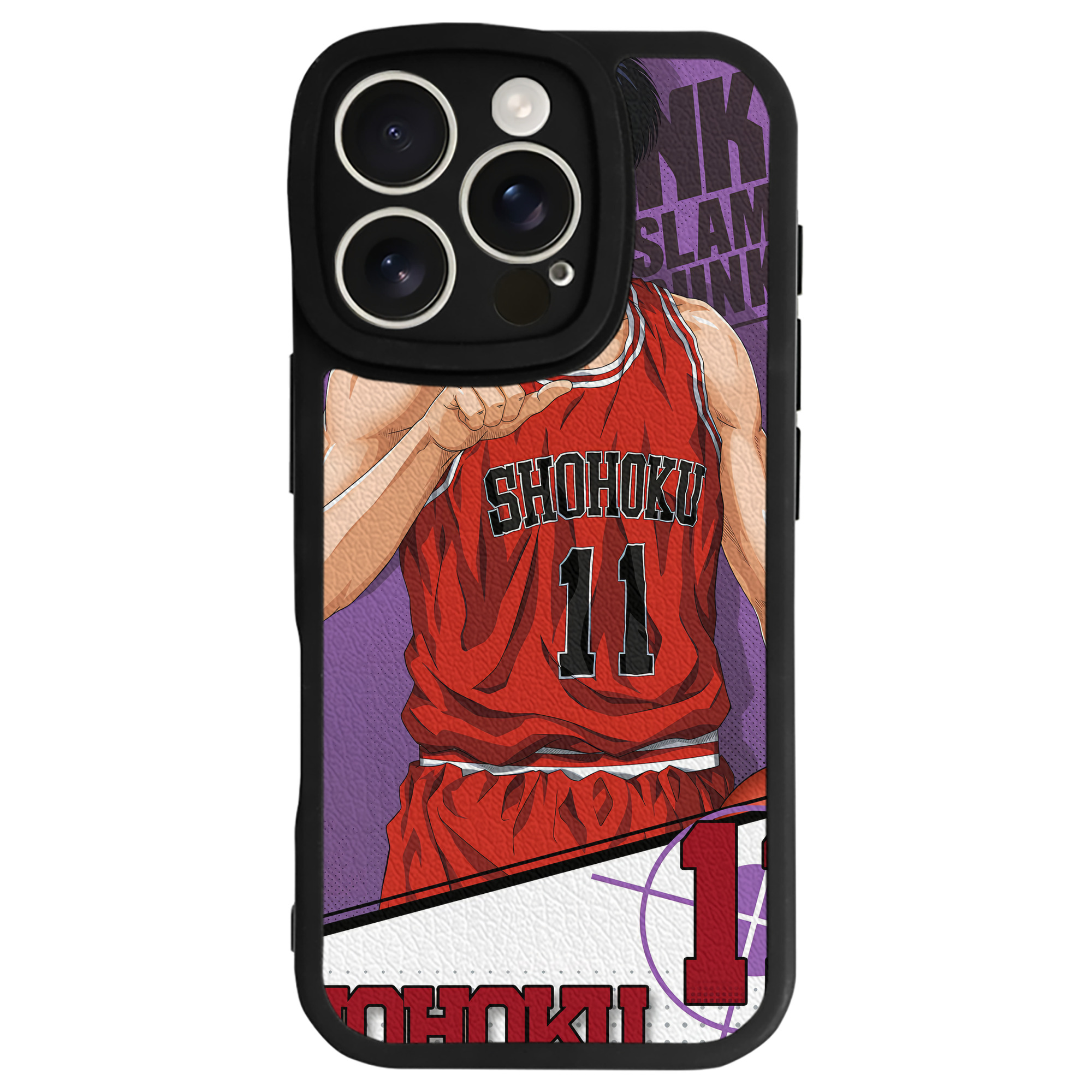 （画像用） SLAM DUNK／スラムダンク 【iPhone 16シリーズ対応】シリコンスマホケース（レザー調） 材質：シリコン